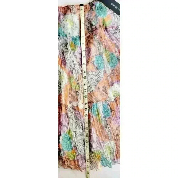 New Garella Elisa Floral Silk Dress Cochella Whimsy Fairy Woman's Size 4 - Picture 14 of 14